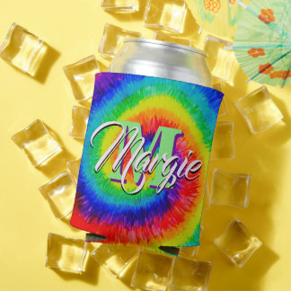 Porta-lata Rainbow Tie-Dye Alcohol Ink