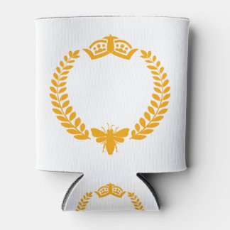 Porta-lata Rainha Bee. Laurel com Abelhas e Coroa