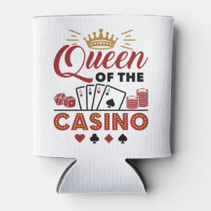 Porta-lata Rainha das Mulheres Jogadoras do Cassino Vegas