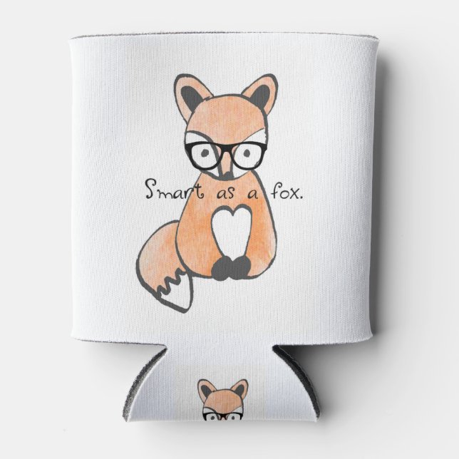 Porta-lata Raposa Inteligente Bonita (Frente)