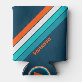 Porta-lata Rascunhos de Eco de Bluegarrafa com Nome