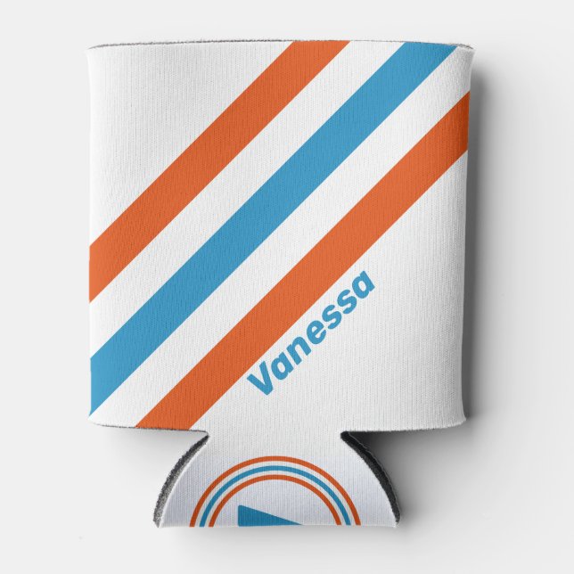 Porta-lata Rascunhos Nostálgicos de Summertime com Nome (Frente)