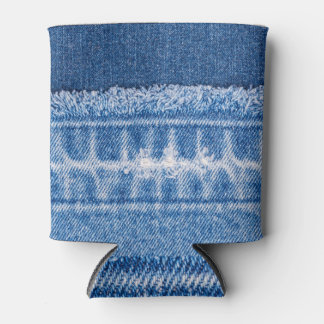 Porta-lata Rasgada: Quadro de Jeans Azuis Duplos