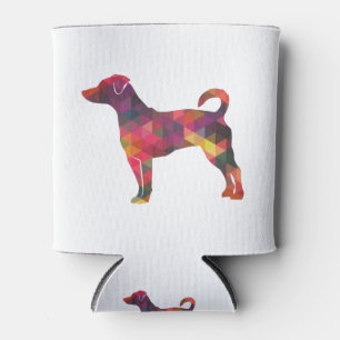 Porta-lata Rat Terrier Dog Brey Silhouette Geo