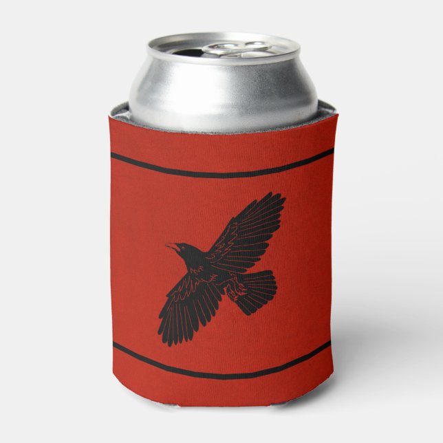 Porta-lata Raven Em Vermelho (Can Front)