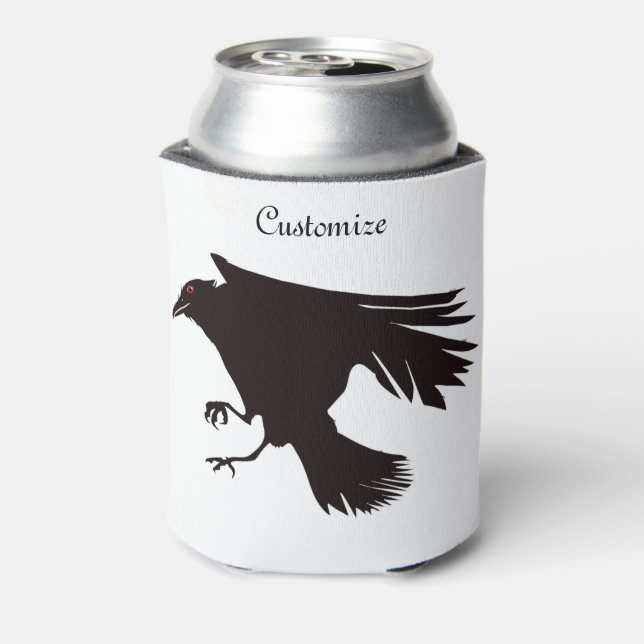 Porta-lata Raven Negro Voando Thunder_Cove (Can Back)