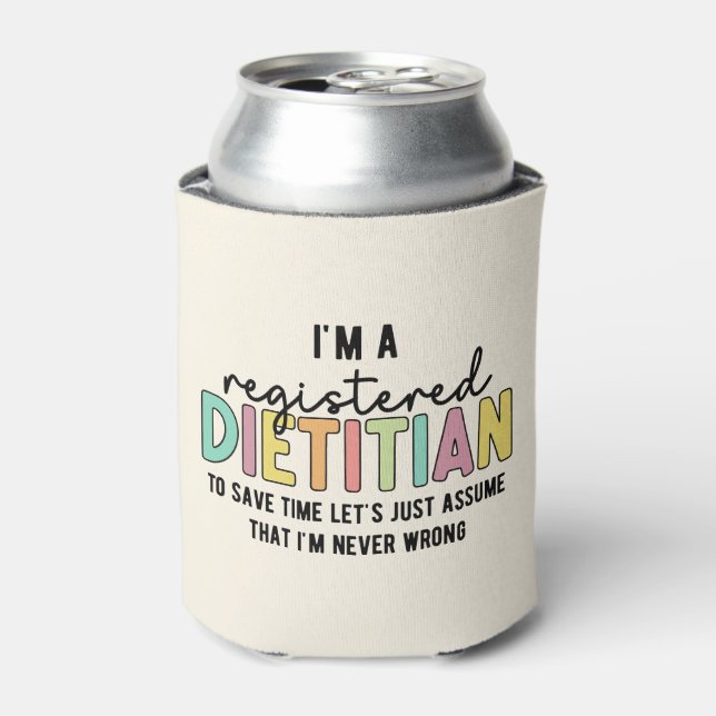 Porta-lata RD Dietitiana Registrada Nunca Dons Engraçados Err (Can Front)