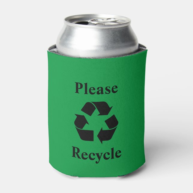 Porta-lata Reciclar com símbolo de Reciclagem (Can Front)