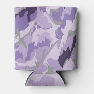 Porta-lata recipiente de espuma de camuflagem roxa