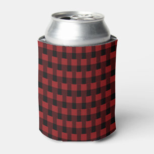 Porta-lata Red Check Can Cooler