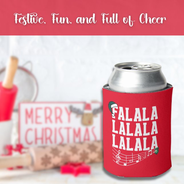 Porta-lata Red Christmas Carrol Themed Can Cooler (Criador carregado)