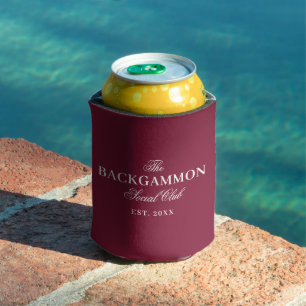 Porta-lata Red do Backgammon Social Club
