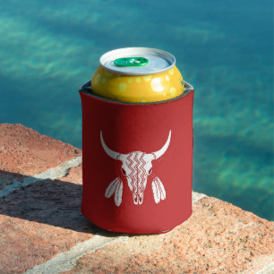 Porta-lata Red Ghost Dance Buffalo pode resfriar