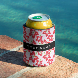 Porta-lata Red Hibiscus, Flores Vermelhas, Seu Nome