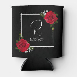 Porta-lata Red Roses Wedding