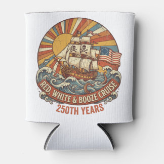 Porta-lata Red White & Booze Cruise 250th Years