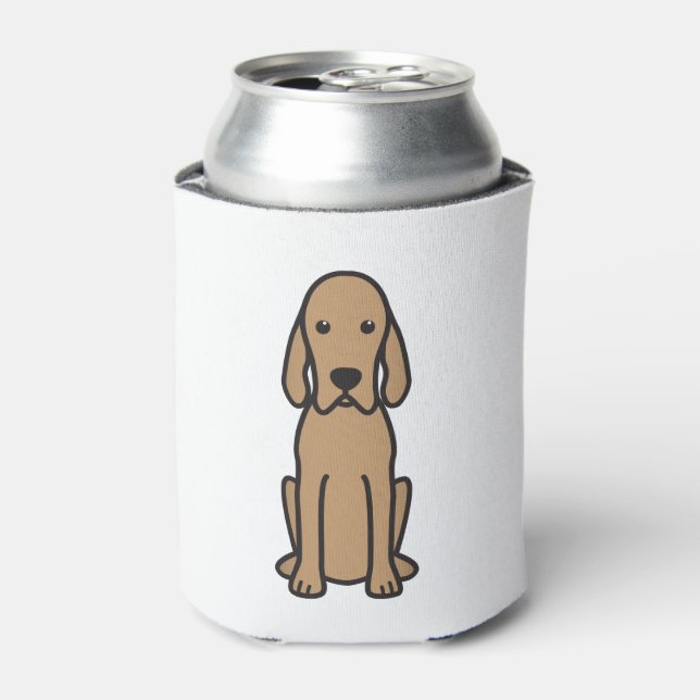 Porta-lata Redbone Coonhound Dog Cartoon (Can Front)