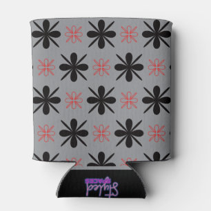 Porta-lata Refrescante Floral Retro Moderno