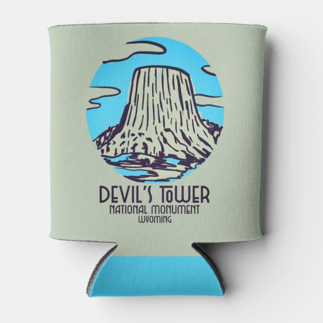 Porta-lata Refrigerador de Bebidas Devils Tower Wyoming Nacio (Frente)