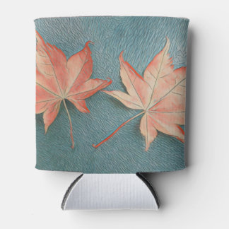 Porta-lata refrigerador de folhas de maple