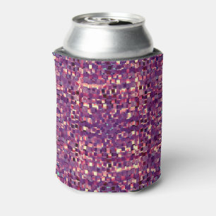 Porta-lata Refrigerador roxo da lata de soda de Pixelated