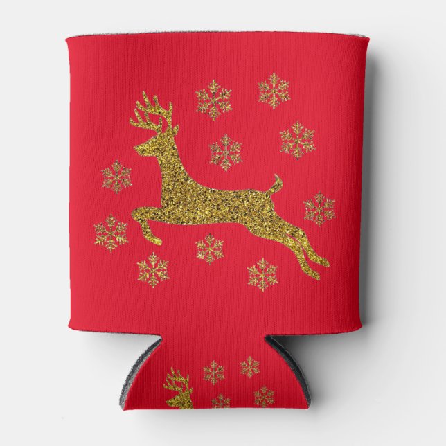 Porta-lata Reindeer de Natal (Frente)