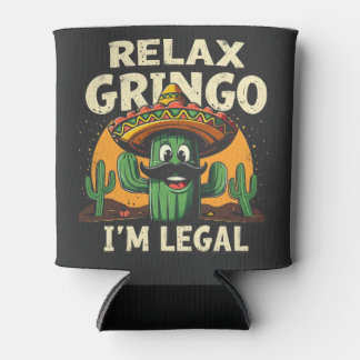 Porta-lata Relaxe Gringo Sou Cinco Legal De Mayo Cactus