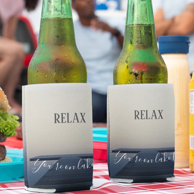 Porta-lata Relaxe, você está no Barco do Lago (Criador carregado)
