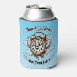 Porta-lata Relógio de Voo Personalizável "Quando"