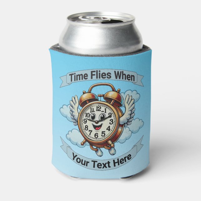 Porta-lata Relógio de Voo Personalizável "Quando" (Can Back)
