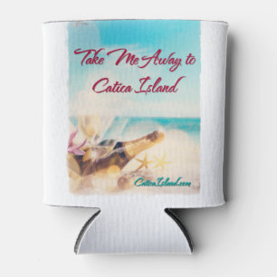 Porta-lata Remova-me à bebida Cozie da ilha de Catica