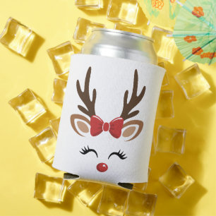 Porta-lata Rena de Natal Fofa Férias de Inverno