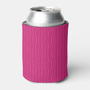 Porta-lata Repetição Geométrica Rosa Profundo