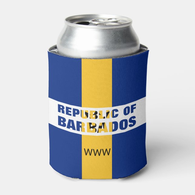 Porta-lata República do Monograma de Barbados (Can Front)