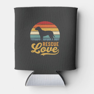 Porta-lata Rescue Love Retro Dog Sunset_1