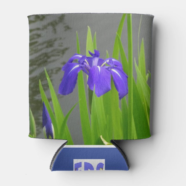 Porta-lata Resfriador de Lata Íris Azul (Frente)