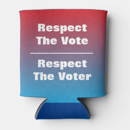 Porta-lata Respeite a votação e o eleitor