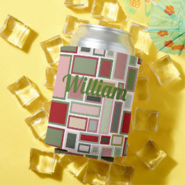 Porta-lata Retângulos de Natal Boho