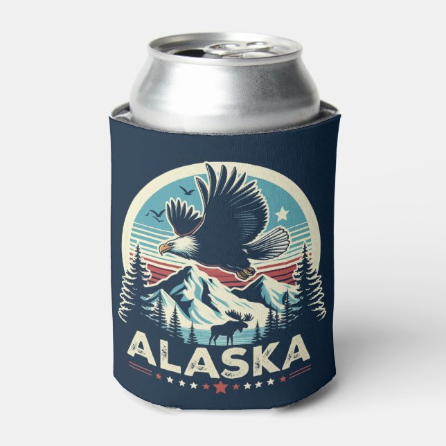 Porta-lata Retro Alaska (Can Front)