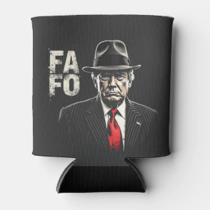 Porta-lata Retro-americano Donald Trump FAFO USA Flag Patriot
