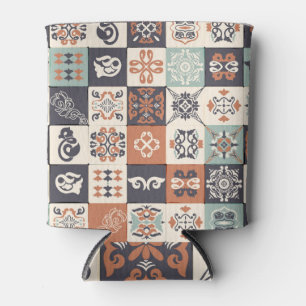 Porta-lata Retro Azulejos: Padrão de Azulejo de Lisboa