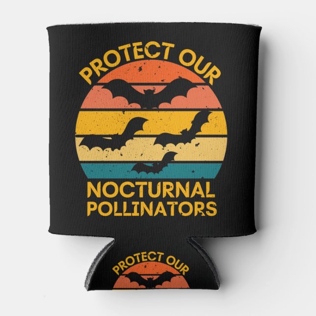 Porta-lata Retro Bat Vintage Spooky (Frente)