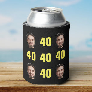 Porta-lata Retro Legal de Fotografia de aniversário de 40 an