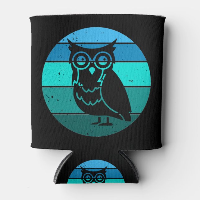 Porta-lata Retro Owl (Frente)