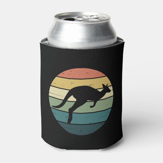 Porta-lata Retro Rainbow Kangaroo (Can Front)