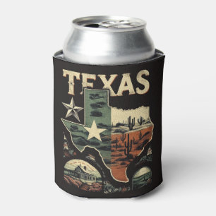 Porta-lata Retro Texas