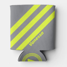 Porta-lata Retroceder HI VIS Três Faixas com Nome