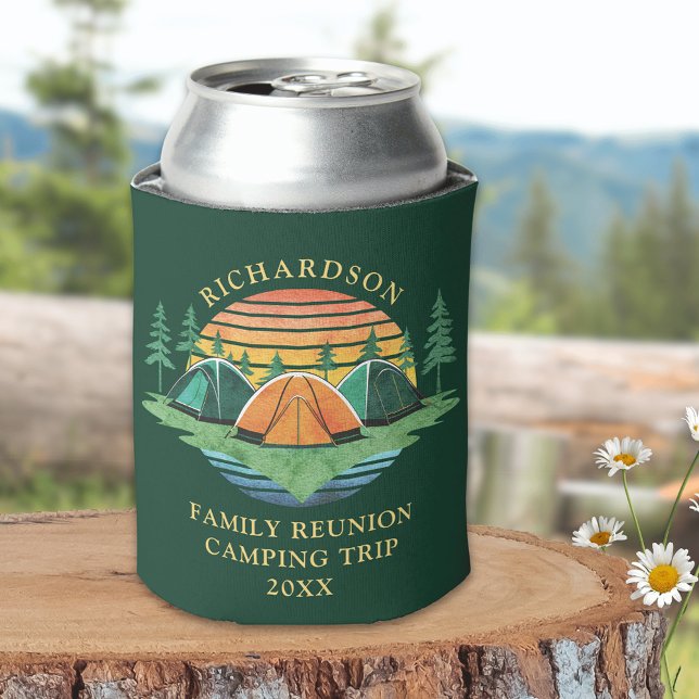 Porta-lata Reunião Familiar de Campanha Verde Florestal Vinta (Criador carregado)
