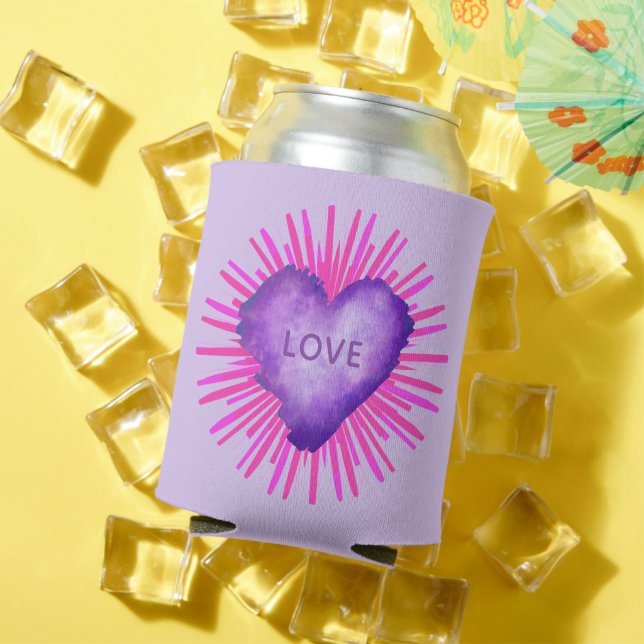 Porta-lata Revolução Roxa com AMOR (Verão in situ)