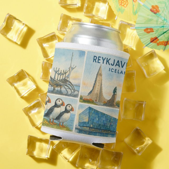 Porta-lata Reykjavik Iceland multiview  (Verão in situ)